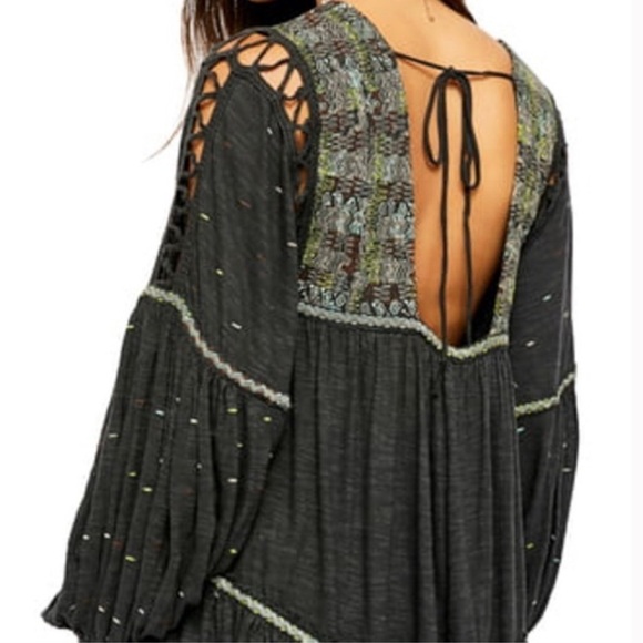 Free People Tunic Embroidered Top Size XS - Picture 3 of 8